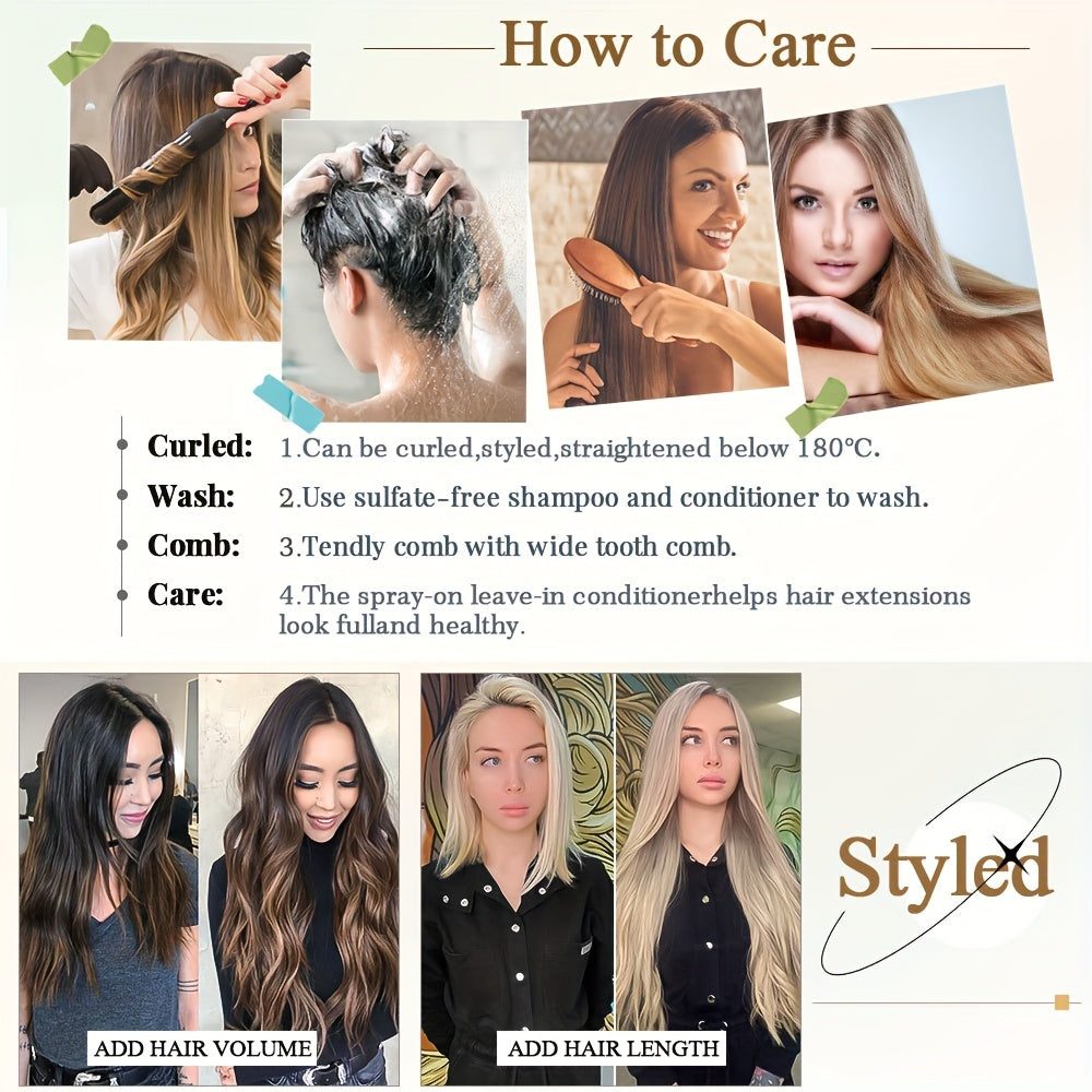 50 Strands Nano Ring Beads 100% Remy Human Hair Extensions 50G/Pack Thick Natural Smooth Remy Hair Full Head Balayage Highlight Blonde Any Color Halloween