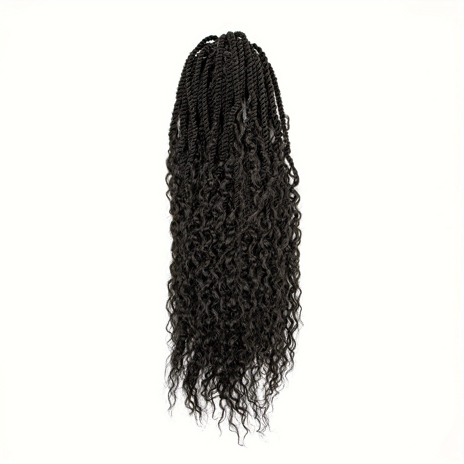 Elegant Synthetic Braided Ponytail Extension for Women - Versatile Hair Accessory, Suitable for All Skin Tones