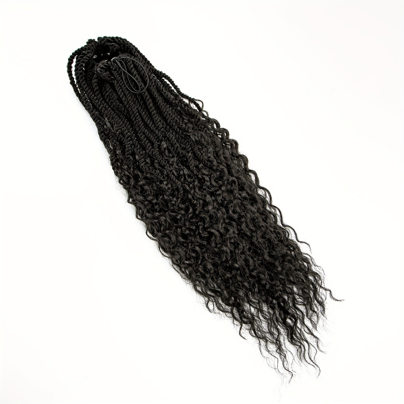 Elegant Synthetic Braided Ponytail Extension for Women - Versatile Hair Accessory, Suitable for All Skin Tones